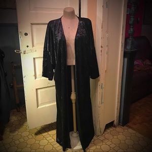 Black Velvet Duster